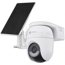 LTE и Wi-Fi управляема камера с батерия и соларен панел Ezviz CS-CB8C/SP Ezviz - CS-CB8C/SP - 4 MP 4G Безжична Управляема Мрежова IP Камера с Осветление до 15 м, 15 к/с @ 2K+, Обектив 4 мм, Микрофон, Говорител, Вградени Алармена Светлина и Сирена, AOV, Wi-Fi 6, LTE, Вградена Батерия и Соларен Панел