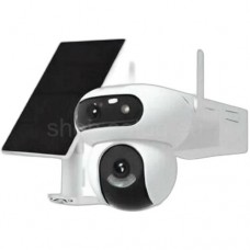 LTE и Wi-Fi управляема камера с батерия и соларен панел Ezviz CS-HB90X/SP Ezviz - CS-HB90X/SP - 4 MP 4G Безжична Управляема Мрежова IP Камера с Два Обектива и Осветление до 35 м, 15 к/с @ 2K+, Обектив 2.8 и 6 мм, Микрофон, Говорител, Вградени Алармена Светлина и Сирена, AOV, Wi-Fi 6, LTE, Вградена Батерия и Соларен Панел
