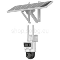 Hikvision - DS-2DE2C400IWG-K/4G/C05S10 - 4 MP Автономна 4G Мрежова IP Камера с Осветление до 30 м, 12.5 к/с @ 4 MP, Обектив 2.8 мм, Микрофон, Говорител, Вградена Батерия и Соларен Панел, PIR Детектор + Радар, Powered by DarkFighter, LTE Hikvision - DS-2DE2C400IWG-K/4G/C05S10 - 4 MP Автономна 4G Мрежова IP Камера с Осветление до 30 м, 12.5 к/с @ 4 MP, Обектив 2.8 мм, Микрофон, Говорител, Вградена Батерия и Соларен Панел, PIR Детектор + Радар, Powered by DarkFighter, LTE