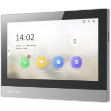 Мониторен панел за IP видеодомофони - Hikvision DS-KH8380-WTE1 Hikvision - DS-KH8380-WTE1 - Мониторен Панел 7 Инча Тъч Скрийн Дисплей за IP Видеодомофони Hikvision, PoE, Wi-Fi, Hik-Connect