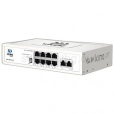 Wi-Tek - WK-PS310 - 10 Портов PoE Мрежов Комутатор (Суич), 8 x 1GbE PoE+, 2 x 1GbE Uplink, 110 W (Hi-PoE)