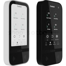 Ajax - KeyPad TouchScreen - Безжична Клавиатура със Сензорен Дисплей и Вграден Четец за Безконтактни Карти, Bluetooth (BLE)