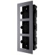 Hikvision - DS-KD-ACF3 - Тройна Модулна Рамка за Вграждане Hikvision - DS-KD-ACF3 - Тройна Модулна Рамка за Вграждане