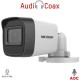 Hikvision - DS-2CE16H0T-ITFS - 5 Мегапикселова 4 в 1, HD-TVI / AHD / HD-CVI / CVBS Камера за Външен Монтаж с Вградено IR Осветление до 20 м, 20 к/с @ 5 MP, Обектив 2.8 мм, Микрофон, (AoC) Audio Over Coaxial